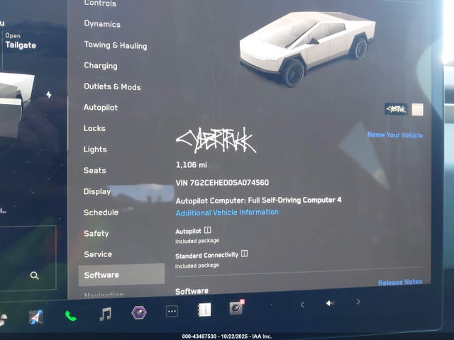 2025 TESLA CYBERTRUCK 7G2CEHED0SA074560 Photo 6