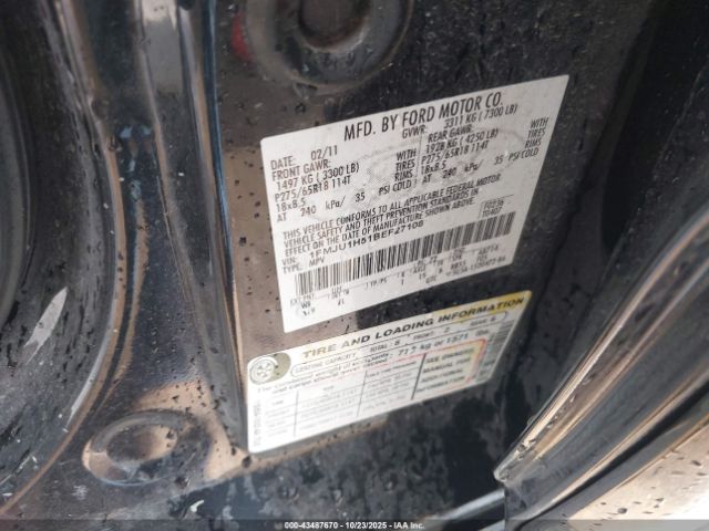 2011 FORD EXPEDITION 1FMJU1H51BEF27108 Photo 8