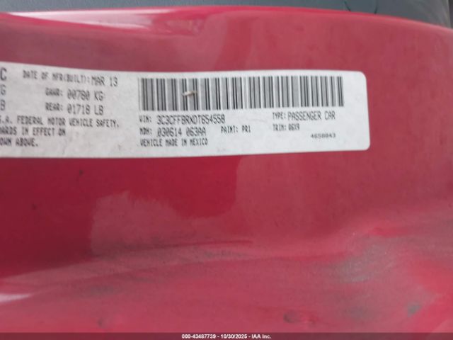 2013 FIAT 500 3C3CFFBRXDT654558 Photo 8