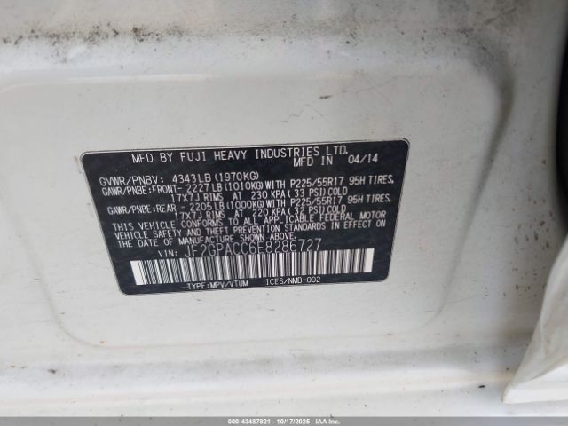 2014 SUBARU XV CROSSTREK JF2GPACC6E8286727 Photo 8