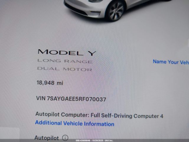 2024 TESLA MODEL Y 7SAYGAEE5RF070037 Photo 6