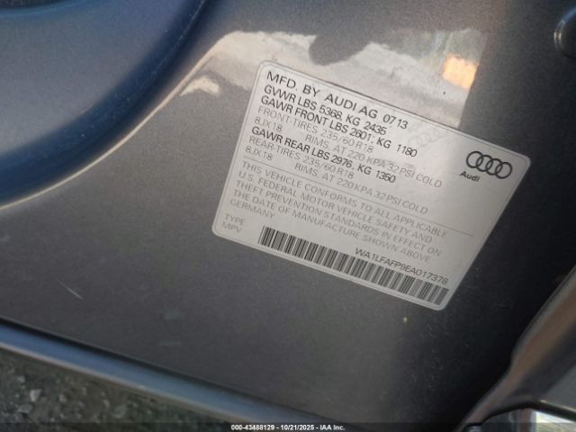 2014 AUDI Q5 WA1LFAFP9EA017378 Photo 8