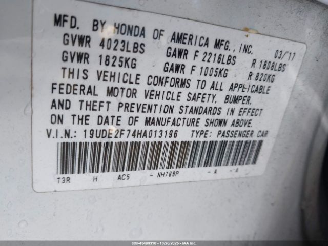 2017 ACURA ILX 19UDE2F74HA013196 Photo 8