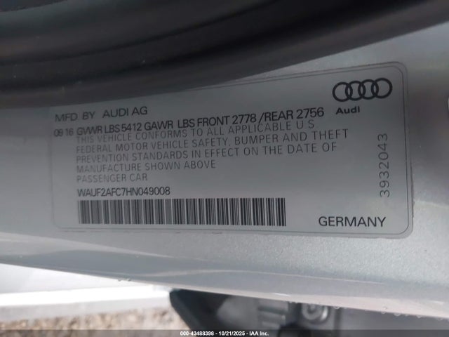 2017 AUDI A6 WAUF2AFC7HN049008 Photo 8