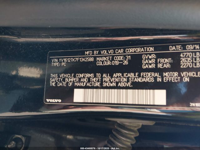2015 VOLVO S60 YV1612TK7F1342588 Photo 8
