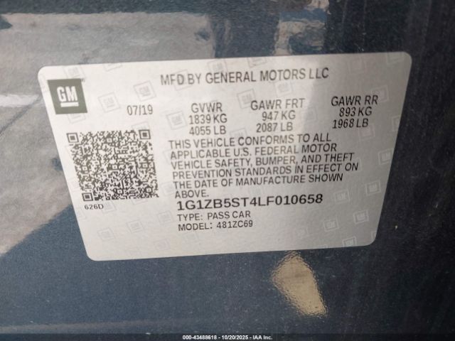 2020 CHEVROLET MALIBU 1G1ZB5ST4LF010658 Photo 8