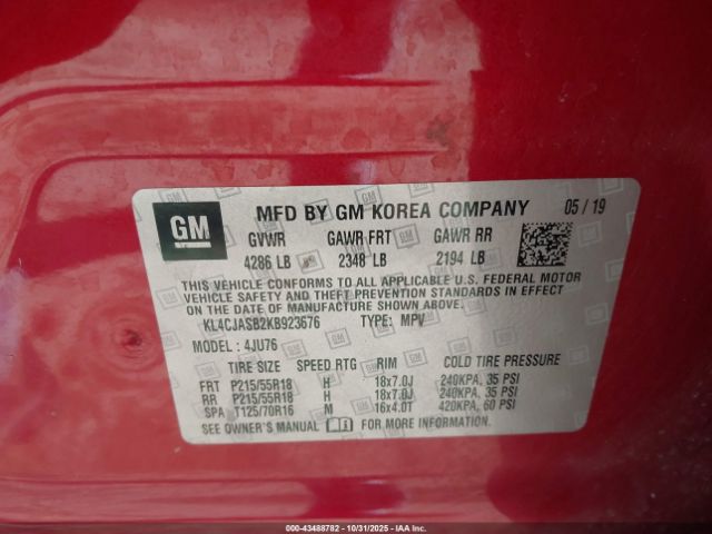 2019 BUICK ENCORE KL4CJASB2KB923676 Photo 8