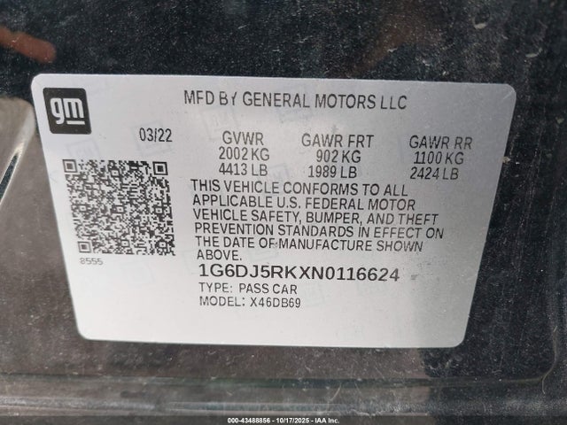 2022 CADILLAC CT4 1G6DJ5RKXN0116624 Photo 8