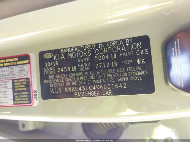 2019 KIA STINGER KNAE45LC4K6051642 Photo 8