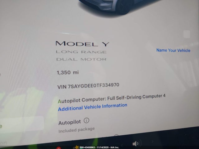 2026 TESLA MODEL Y 7SAYGDEE0TF334970 Photo 6