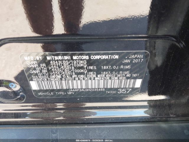 2017 MITSUBISHI OUTLANDER SPORT JA4AP3AU3HZ035488 Photo 8