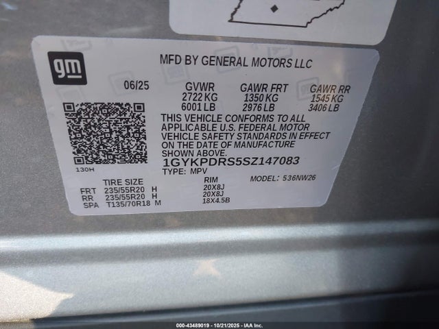 2025 CADILLAC XT6 1GYKPDRS5SZ147083 Photo 8