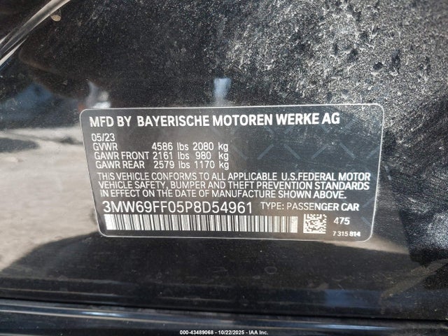 BMW 330I 2023 3MW69FF05P8D54961 Image 9