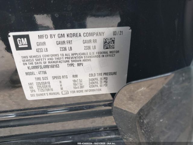 2021 BUICK ENCORE GX KL4MMFSL4MB168163 Photo 8