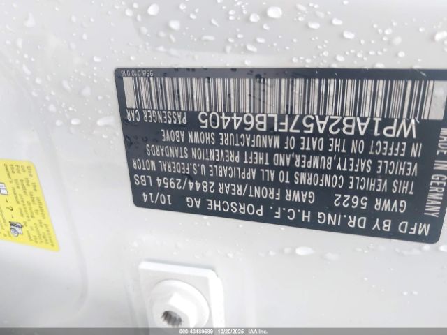 2015 PORSCHE MACAN WP1AB2A57FLB64405 Photo 8