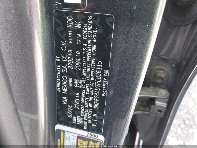 KIA FORTE LX 2024 3KPF24AD7RE836115 Image 9
