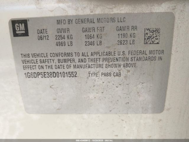 2013 CADILLAC CTS 1G6DP5E38D0101552 Photo 8