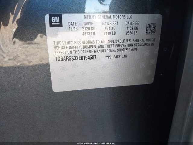 2014 CADILLAC CTS 1G6AR5S32E0154587 Photo 8