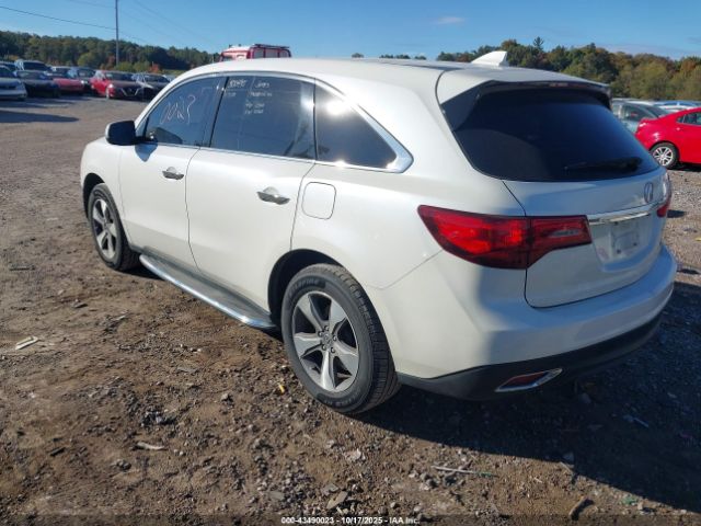 2014 ACURA MDX 5FRYD4H22EB025221 Photo 2