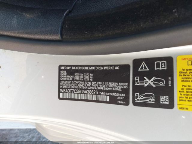 2016 BMW 435I WBA3T7C58G5A38626 Photo 8