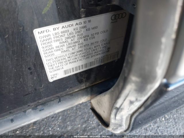 2017 AUDI Q7 WA1LAAF76HD034186 Photo 8