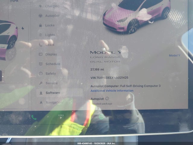 2022 TESLA MODEL Y 7SAYGDEEXNA021425 Photo 6