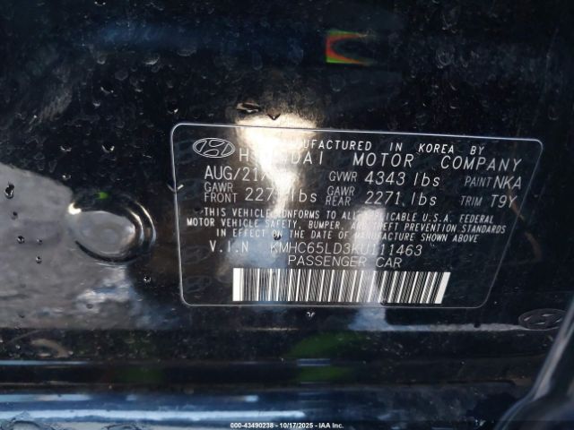 2019 HYUNDAI IONIQ PLUG-IN HYBRID KMHC65LD3KU111463 Photo 8