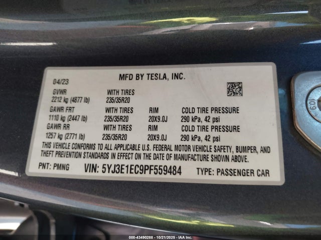 2023 TESLA MODEL 3 5YJ3E1EC9PF559484 Photo 8