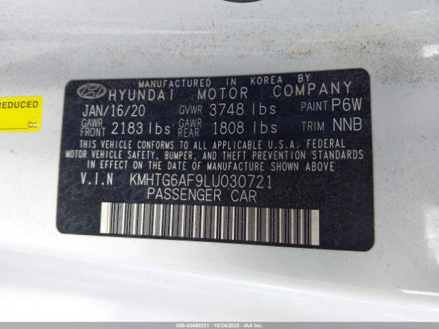 2020 HYUNDAI VELOSTER KMHTG6AF9LU030721 Photo 8