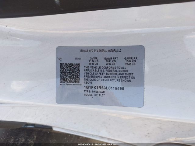 2020 CHEVROLET CAMARO 1G1FK1R63L0115495 Photo 8