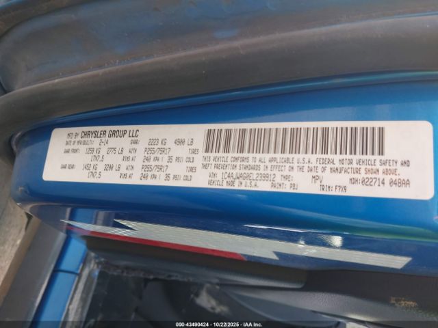 2014 JEEP WRANGLER 1C4AJWAG0EL239912 Photo 8