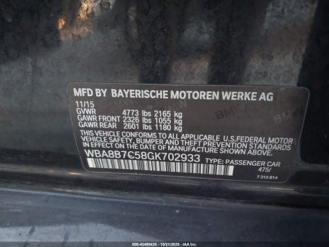 2016 BMW 340I WBA8B7C58GK702933 Photo 8