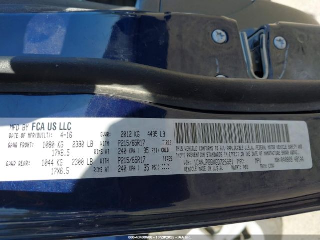 2016 JEEP PATRIOT 1C4NJPBBXGD726591 Photo 8