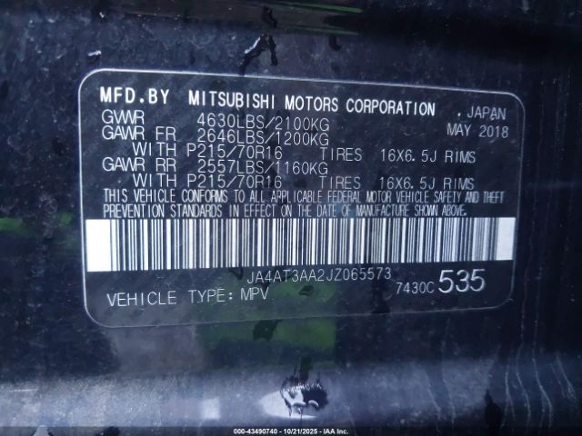 2018 MITSUBISHI ECLIPSE CROSS JA4AT3AA2JZ065573 Photo 8