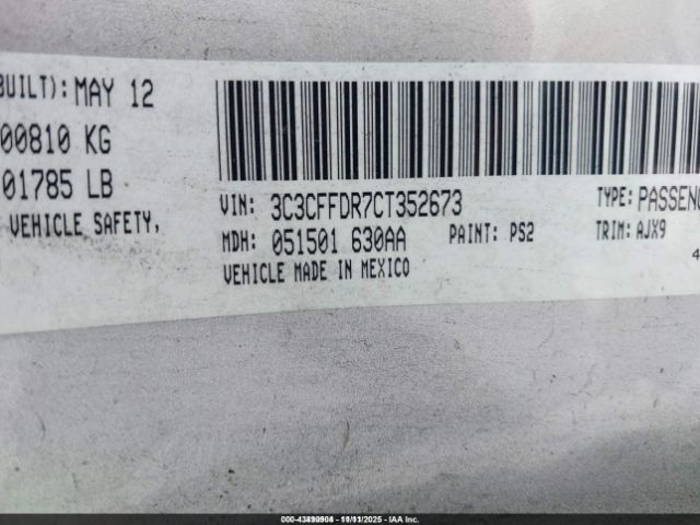 2012 FIAT 500C 3C3CFFDR7CT352673 Photo 8