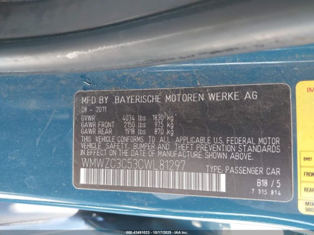 2012 MINI COOPER S COUNTRYMAN WMWZC3C53CWL81297 Photo 8