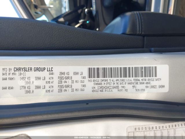 2012 DODGE DURANGO 1C4RDHDG4CC164095 Photo 8