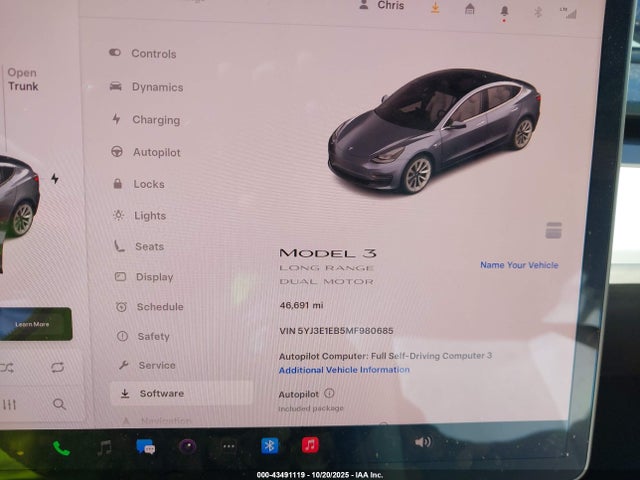 2021 TESLA MODEL 3 5YJ3E1EB5MF980685 Photo 6