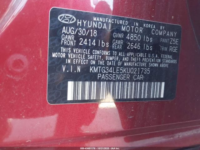 2019 GENESIS G70 KMTG34LE5KU021735 Photo 8