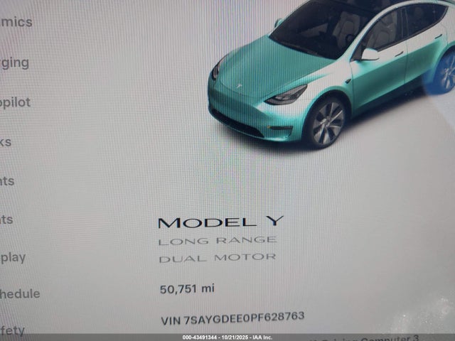 2023 TESLA MODEL Y 7SAYGDEE0PF628763 Photo 6