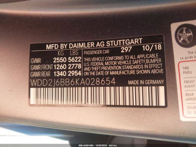 2019 MERCEDES-BENZ AMG CLS 53 WDD2J6BB6KA028654 Photo 8