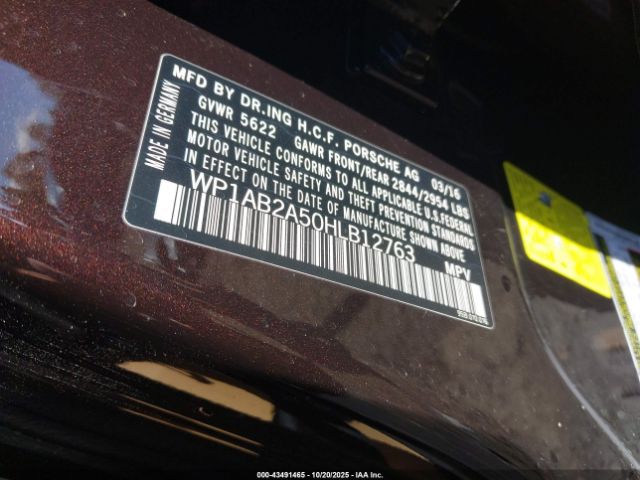 2017 PORSCHE MACAN WP1AB2A50HLB12763 Photo 8