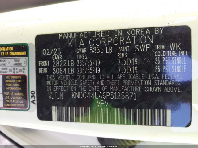 2023 KIA EV6 KNDC44LA6P5125871 Photo 8