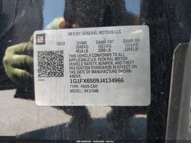 2018 CHEVROLET BOLT EV 1G1FX6S09J4134966 Photo 8