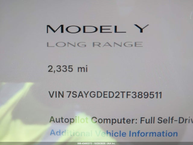 Tesla Model Y 2026 7SAYGDED2TF389511 Image 15