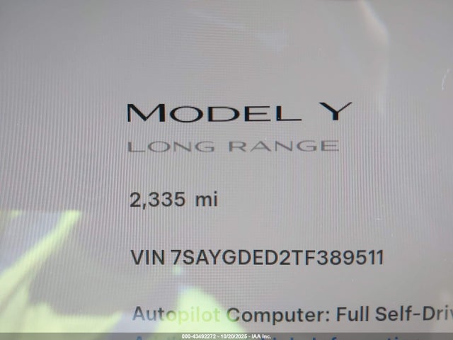 Tesla Model Y 2026 7SAYGDED2TF389511 Image 7