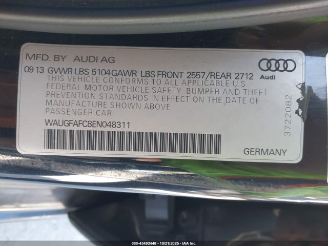2014 AUDI A6 WAUGFAFC8EN048311 Photo 8