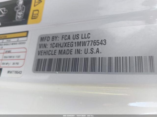 2021 JEEP WRANGLER UNLIMITED 1C4HJXEG1MW776543 Photo 8