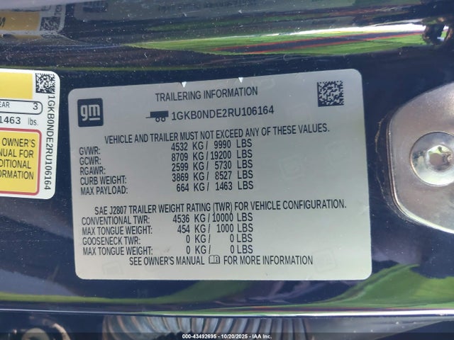1GKB0NDE2RU106164 GMC Hummer Suv