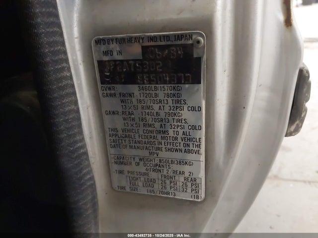 Aukcja sprzedaży 1984 Subaru Brat Gl, vin: JF2AT53B2EE504373, numer aukcji: 43492735